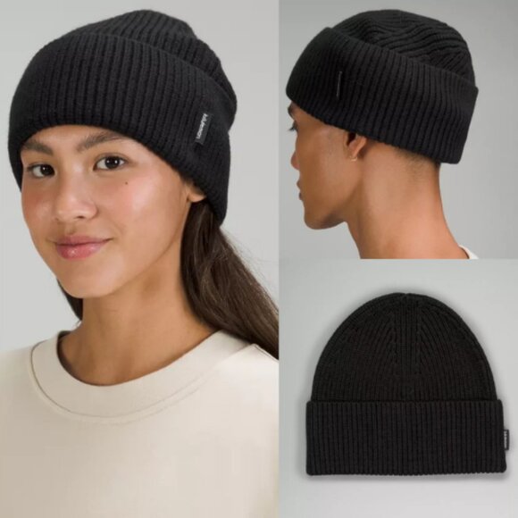 Lululemon Athletica Ribbed Merino Wool-Blend Knit Beanie 2310 - Picture 1 of 7